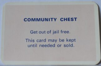 PARTS ONLY - Monopoly Toltoys 1960s Board Game - #13 Community Chest Card Only