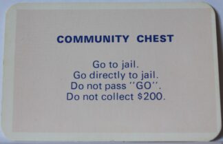 PARTS ONLY - Monopoly Toltoys 1960s Board Game - #7 Community Chest Card Only
