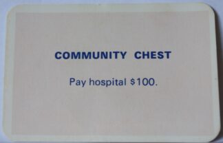 PARTS ONLY - Monopoly Toltoys 1960s Board Game - #5 Community Chest Card Only