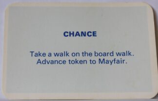 PARTS ONLY - Monopoly Toltoys 1960s Board Game - #5 Chance Card Only