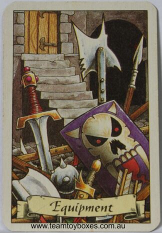 PARTS ONLY - Hero Quest Board Game - (1) Battle Axe Equipment Card Only