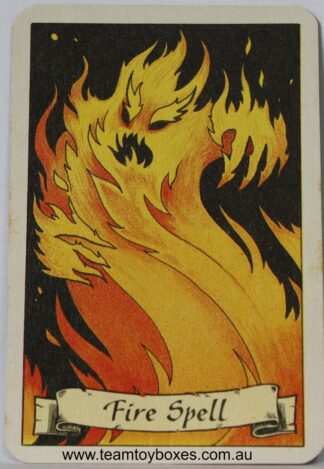 PARTS ONLY - Hero Quest Board Game - (1) Courage Fire Spell Card Only