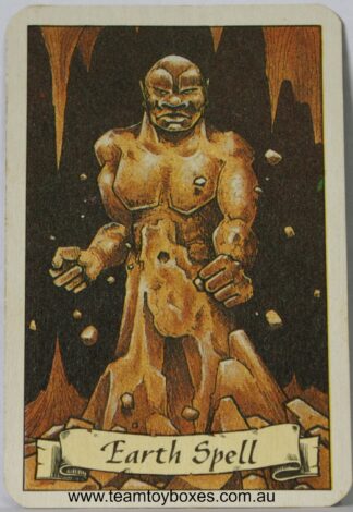 PARTS ONLY - Hero Quest Board Game - (1) Rock Skin Earth Spell Card Only