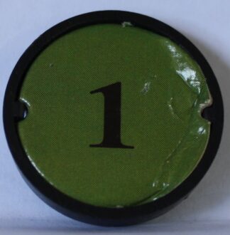 PARTS ONLY - Dark World Board Game - (1) Number 1 Green Stand Only