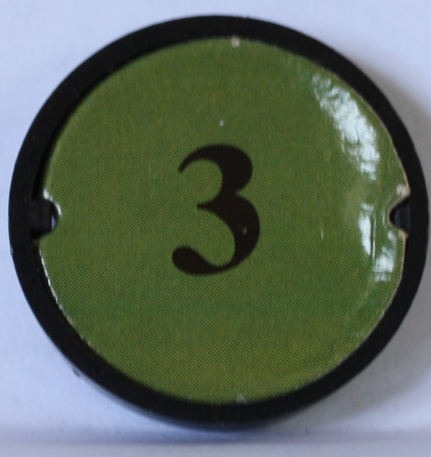 PARTS ONLY - Dark World Board Game - (1) Number 3 Green Stand Only