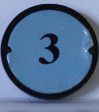 PARTS ONLY - Dark World Board Game - (1) Number 3 Blue Stand Only