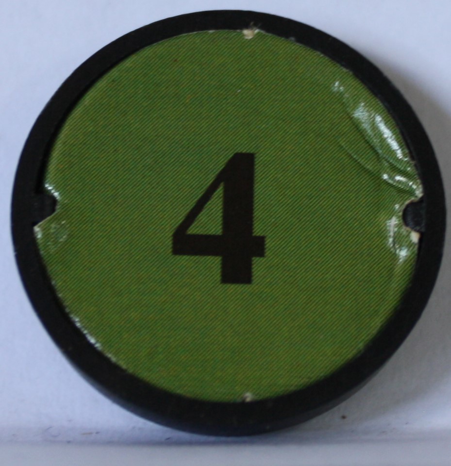 PARTS ONLY - Dark World Board Game - (1) Number 4 Green Stand Only