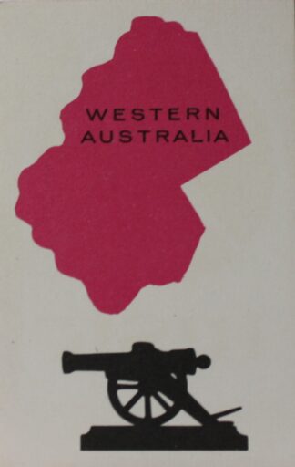 PARTS ONLY - Risk Strategy Board Game 1959 South African Version - (1) Western Australia Card Only