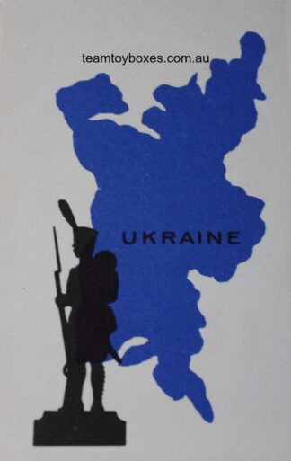 PARTS ONLY - Risk Strategy Board Game 1959 South African Version - (1) Ukraine Card Only