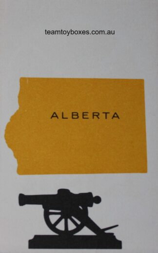 PARTS ONLY - Risk Strategy Board Game 1959 South African Version - (1) Alberta Card Only