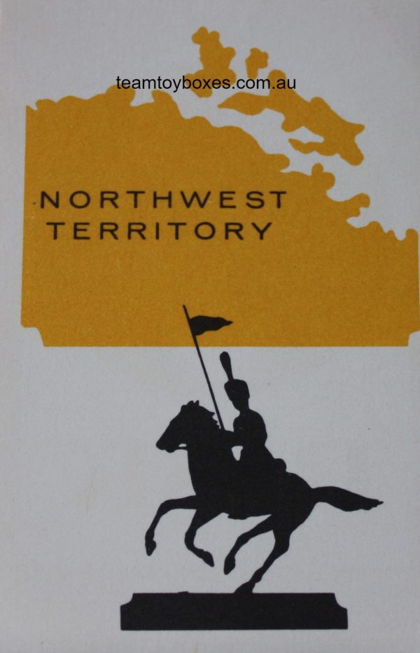 PARTS ONLY - Risk Strategy Board Game 1959 South African Version - (1) Northwest Territory Card Only