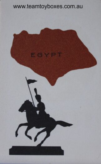 PARTS ONLY - Risk Strategy Board Game 1959 South African Version - (1) Egypt Card Only