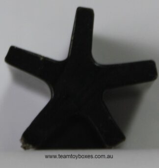 PARTS ONLY - Risk Strategy Board Game 1959 South African Version - (1) Black Shaped Playing Piece Only