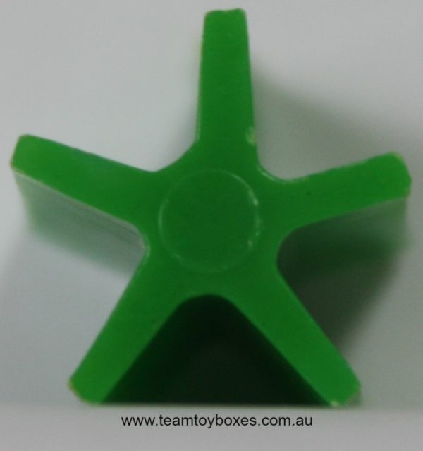 PARTS ONLY - Risk Strategy Board Game 1959 South African Version - (1) Green Shaped Playing Piece Only