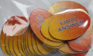PARTS ONLY - Millionaire Hot Seat Board Game - Pack of 24 Final Answer Tokens Only