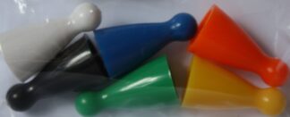 PARTS ONLY - Millionaire Hot Seat Board Game - 6 Coloured Pawns Only