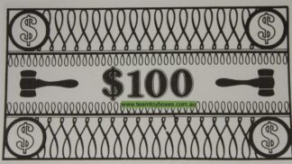 Parts Only - Golden Hammer Board Game - (1) Pack of 10 $100 Money Only