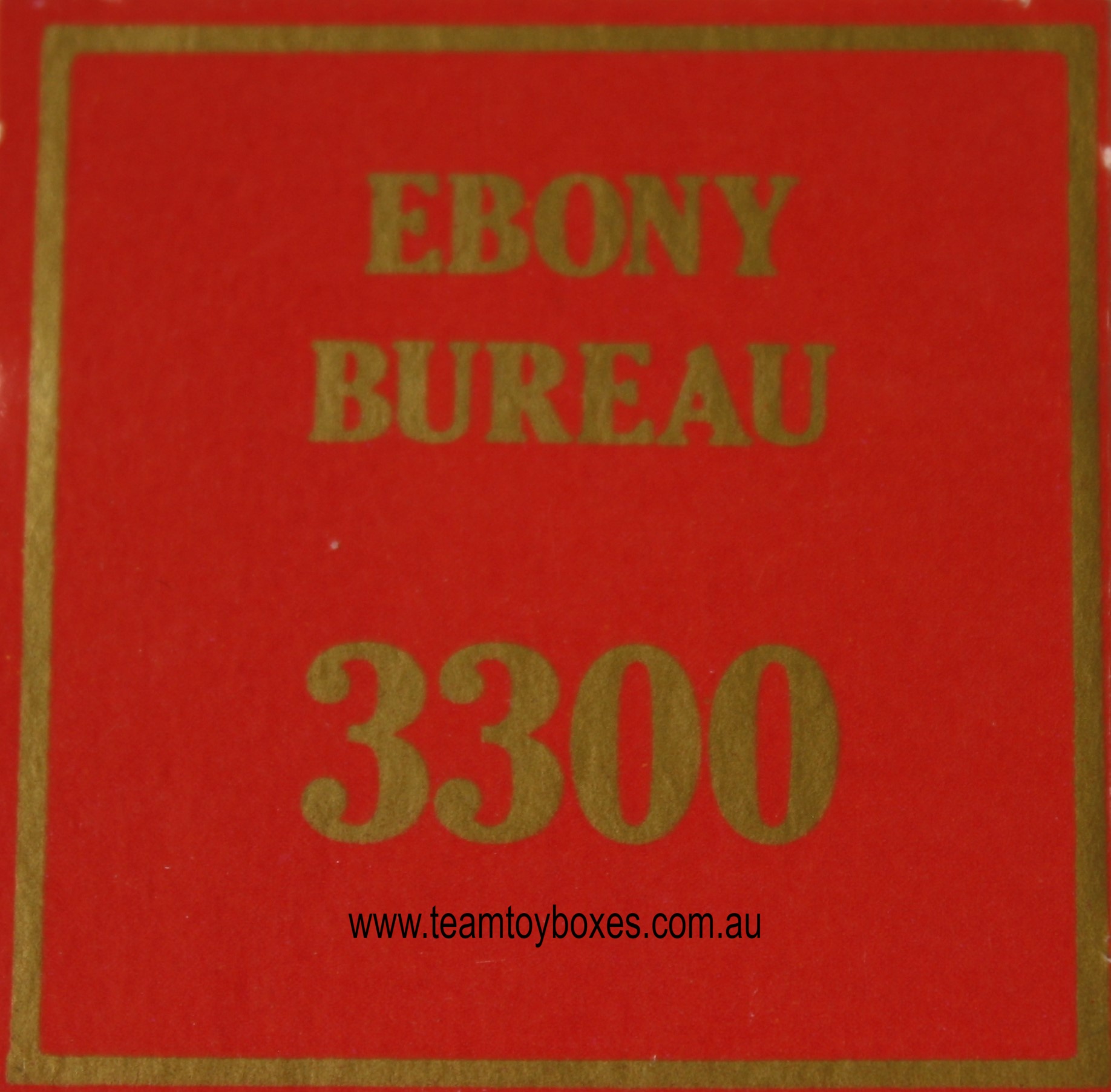 Parts Only - Golden Hammer Board Game - (1) Ebony Bureau $3,300 Sale Card Only