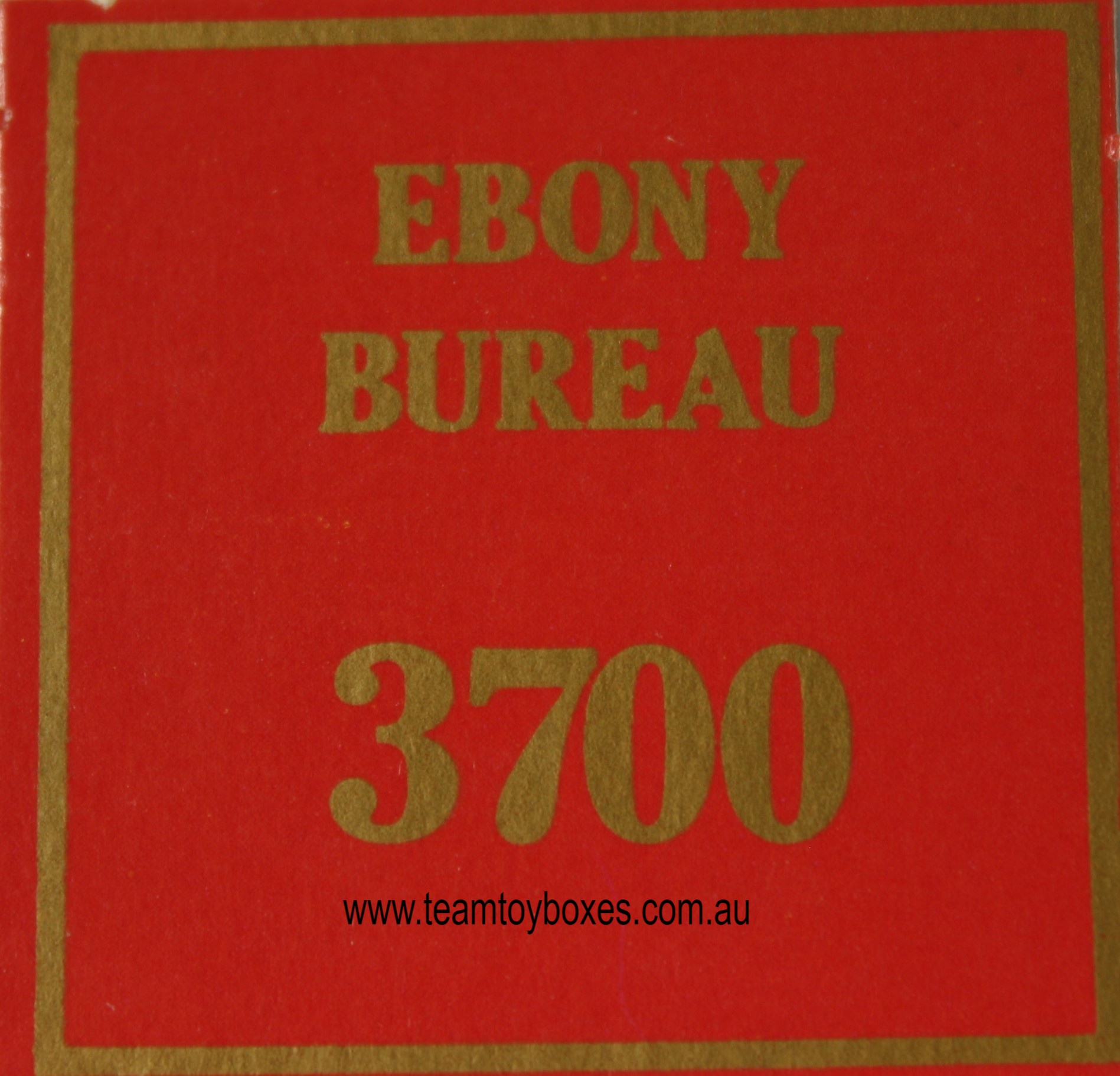 Parts Only - Golden Hammer Board Game - (1) Ebony Bureau $3,700 Sale Card Only