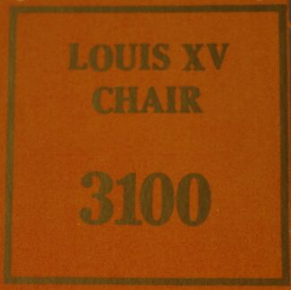 Parts Only - Golden Hammer Board Game - (1) Louis XV Chair $3,100 Sale Card Only