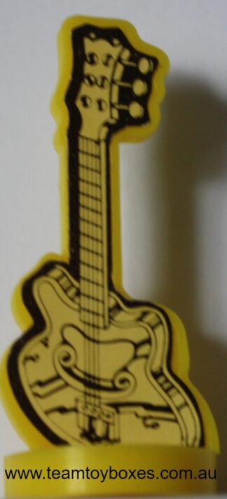 PARTS ONLY - Rockology Board Game - (1) Yellow Guitar Token