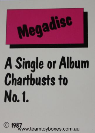 PARTS ONLY - Rockology Board Game - (1) Chartbuster Card Only