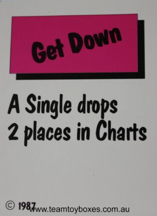 PARTS ONLY - Rockology Board Game - (1) Chartbuster Card Only