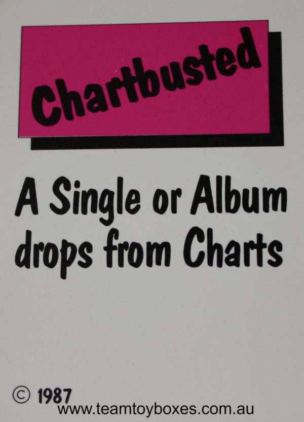 PARTS ONLY - Rockology Board Game - (1) Chartbuster Card Only