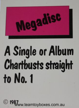 PARTS ONLY - Rockology Board Game - (1) Chartbuster Card Only