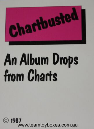 PARTS ONLY - Rockology Board Game - (1) Chartbuster Card Only