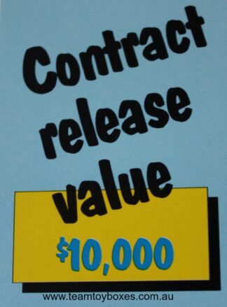 PARTS ONLY - Rockology Board Game - (1) $10,000 Contract Release Only