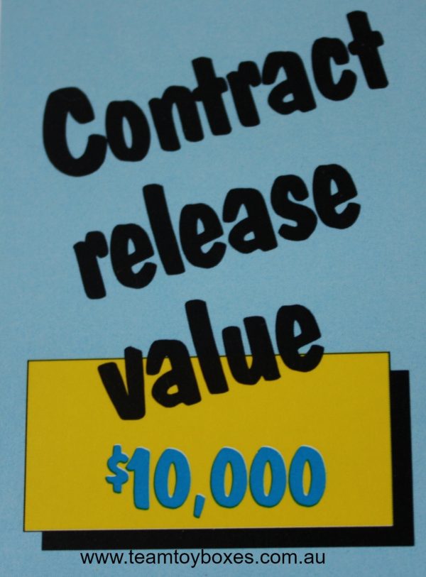 PARTS ONLY - Rockology Board Game - (1) $10,000 Contract Release Only