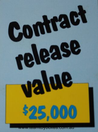 PARTS ONLY - Rockology Board Game - (1) $25,000 Contract Release Only