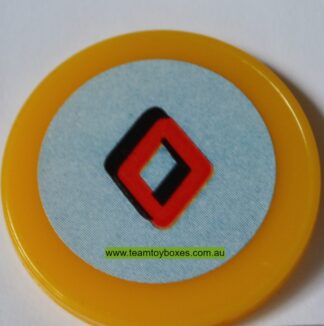 PARTS ONLY - Rockology Board Game - (1) Letter O Gold Disc Only
