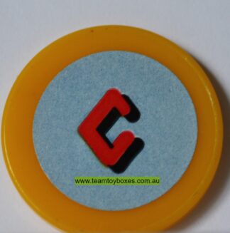 PARTS ONLY - Rockology Board Game - (1) Letter C Gold Disc Only