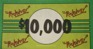 PARTS ONLY - Rockology Board Game - (1) Pack of 10 $10,000 Only