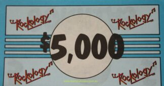 PARTS ONLY - Rockology Board Game - (1) Pack of 10 $5,000 Only