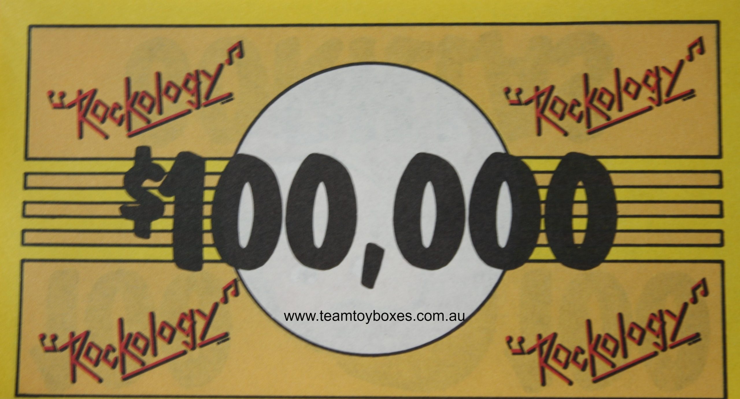 PARTS ONLY - Rockology Board Game - (1) Pack of 10 $100,000 Only