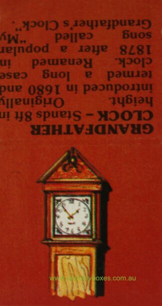 Parts Only - Golden Hammer Board Game - (1) Grandfather Clock Card Only