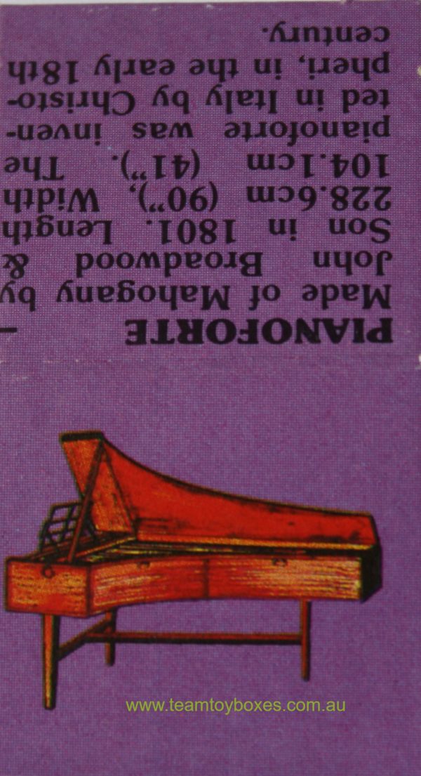 Parts Only - Golden Hammer Board Game - (1) Pianoforte Card Only