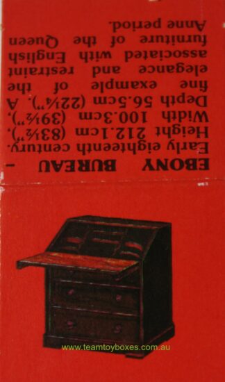Parts Only - Golden Hammer Board Game - (1) Ebony Bureau Card Only