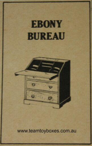Parts Only - Golden Hammer Board Game - (1) Fake Ebony Bureau Card Only