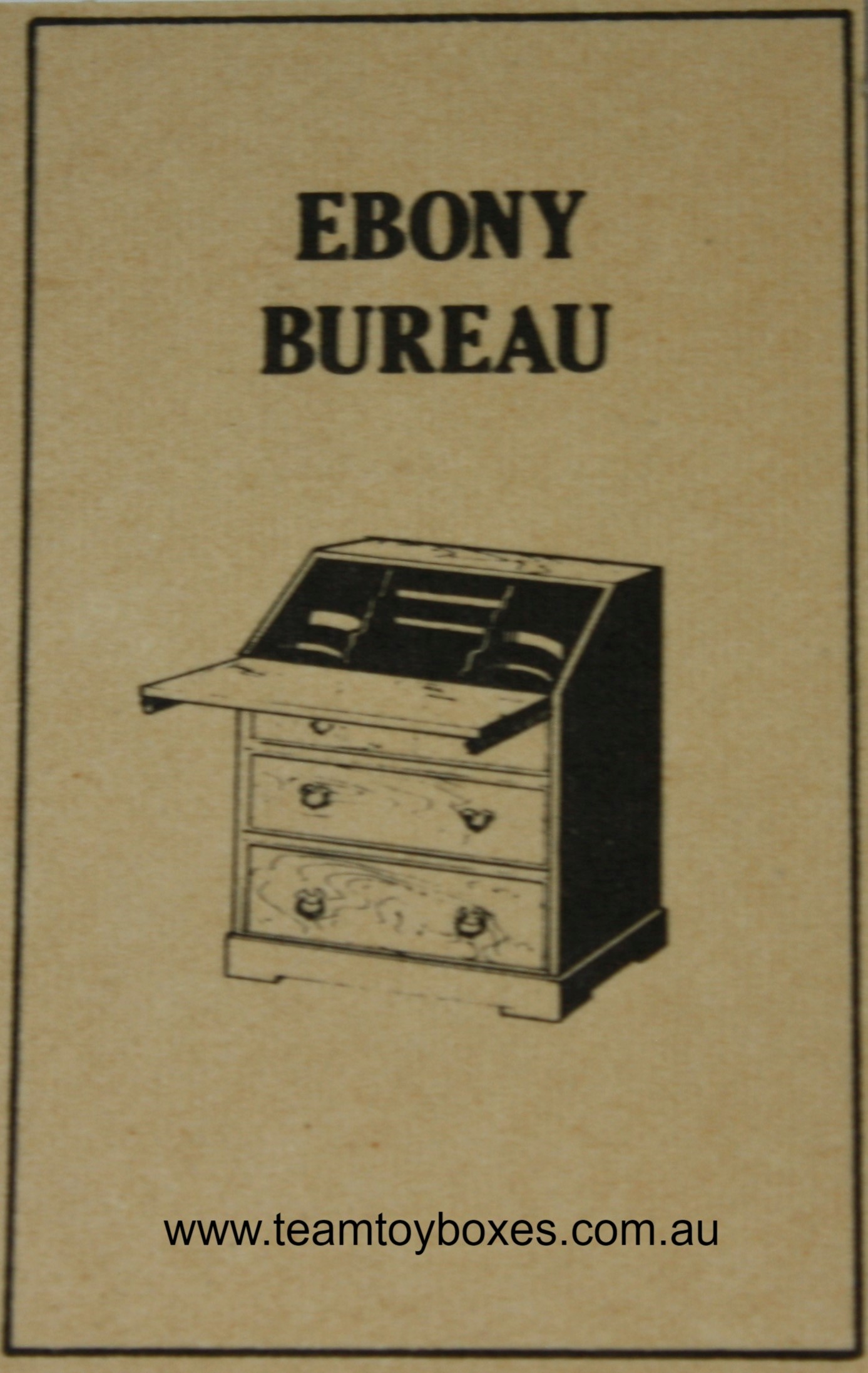 Parts Only - Golden Hammer Board Game - (1) Fake Ebony Bureau Card Only