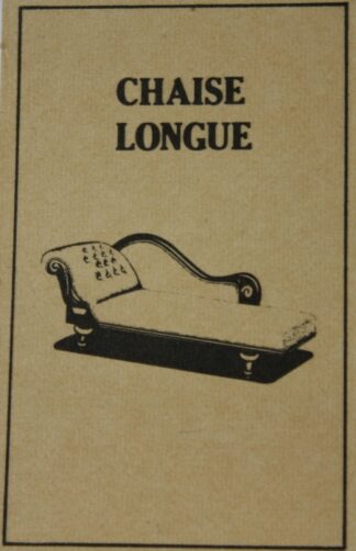 Parts Only - Golden Hammer Board Game - (1) Fake Chaise Lounge Card Only