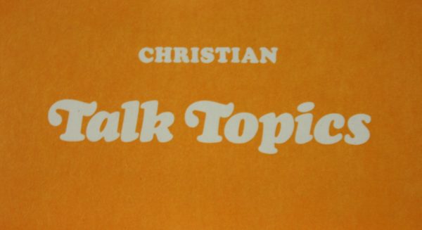 PARTS ONLY - Roll A Role Board Game -(1) Pack of 55 Christian Talk Topics Only