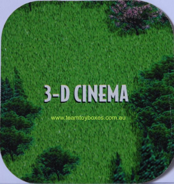 PARTS ONLY - RollerCoaster Tycoon Board Game - (1) 3 - D Cinema Attraction Marker Only