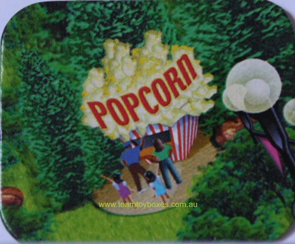 PARTS ONLY - RollerCoaster Tycoon Board Game - (1) Popcorn Stall Attraction Marker Only
