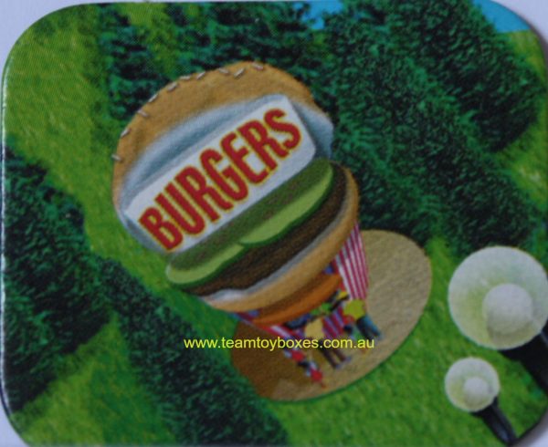 PARTS ONLY - RollerCoaster Tycoon Board Game - (1) Burger Bar Attraction Marker Only