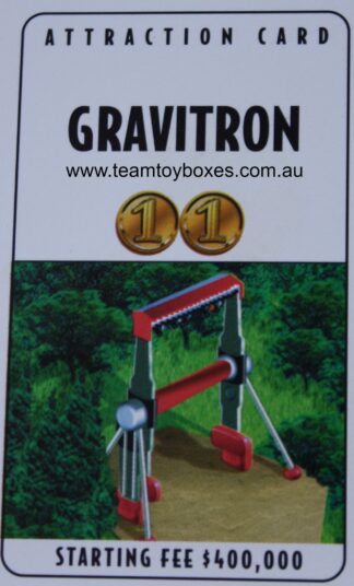 PARTS ONLY - RollerCoaster Tycoon Board Game - (1) Gravitron Attraction Card
