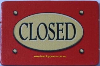 PARTS ONLY - RollerCoaster Tycoon Board Game - (1) Closed Sign Only